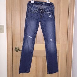 Lightly used distressed jeans